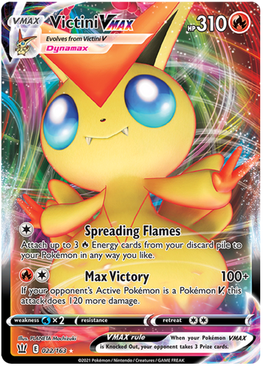 Victini VMAX (022/163) [Sword & Shield: Battle Styles]