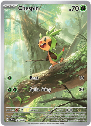 Chespin (087/086) [Mega Evolution: Chaos Rising]