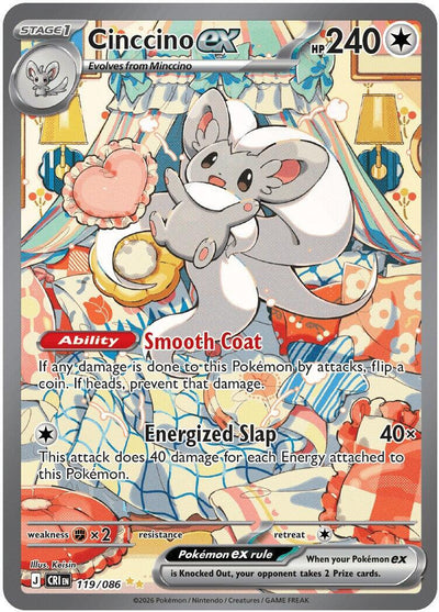 Cinccino ex (119/086) [Mega Evolution: Chaos Rising]