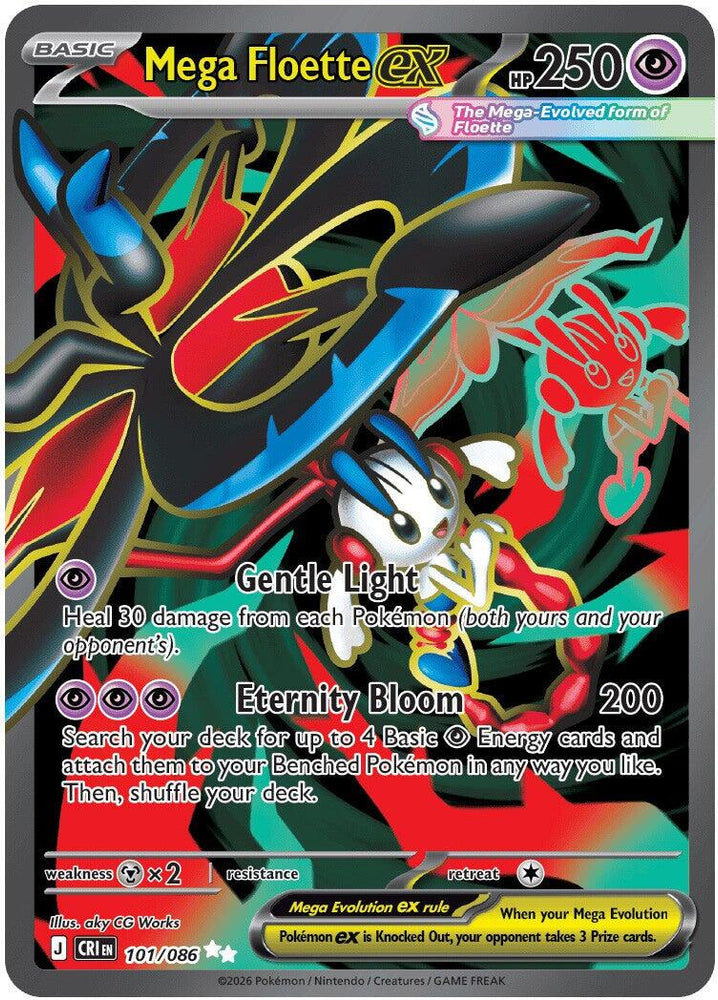 Mega Floette ex (101/086) [Mega Evolution: Chaos Rising]