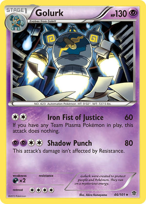 Golurk (46/101) (Theme Deck Exclusive) [Black &amp; White: Plasma Blast] 