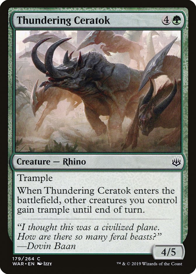 Thundering Ceratok [War of the Spark] 