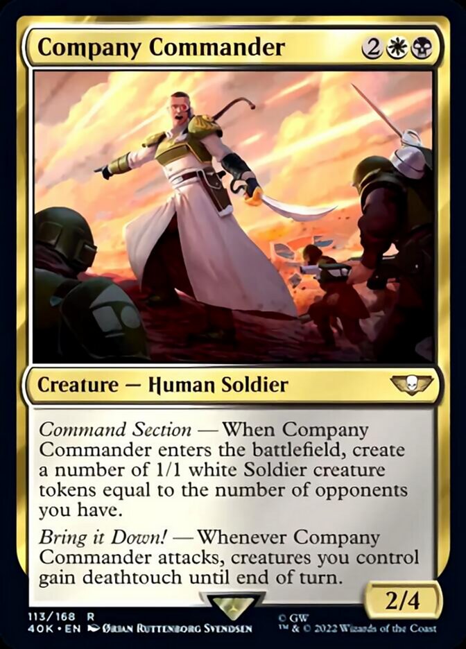 Company Commander (Surge Foil) [Warhammer 40,000] 