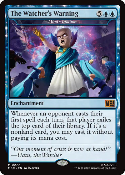 The Watcher's Warning - Mind's Dilation (Surge Foil) [Marvel Super Heroes Commander]