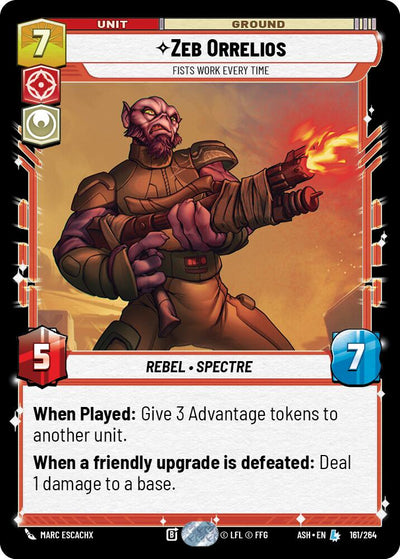 Zeb Orrelios - Fists Work Every Time (161/264) (161/264) [Ashes of the Empire]
