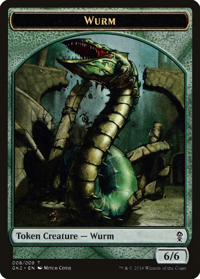 Saproling // Wurm Double-Sided Token [Ravnica Allegiance Guild Kit Tokens] 