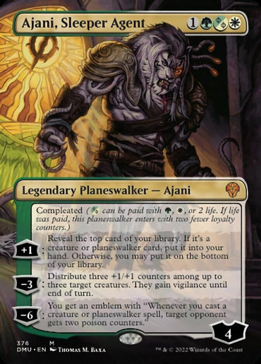 Ajani, Sleeper Agent (Borderless) (376) [Dominaria United] 