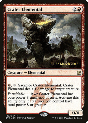 Crater Elemental [Dragons of Tarkir Prerelease Promos] 