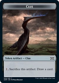 Clue // Wurm (030) Double-Sided Token [Double Masters Tokens] 