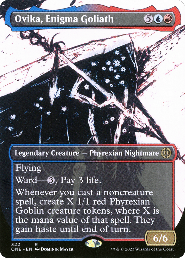 Ovika, Enigma Goliath (Borderless Ichor) [Phyrexia: All Will Be One] 