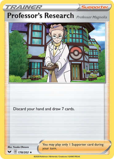 Professor's Research (178/202) (Professor Magnolia) [Sword &amp; Shield: Base Set] 