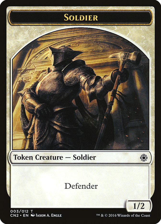 Soldier Token (003/012) [Conspiracy: Take the Crown Tokens] 