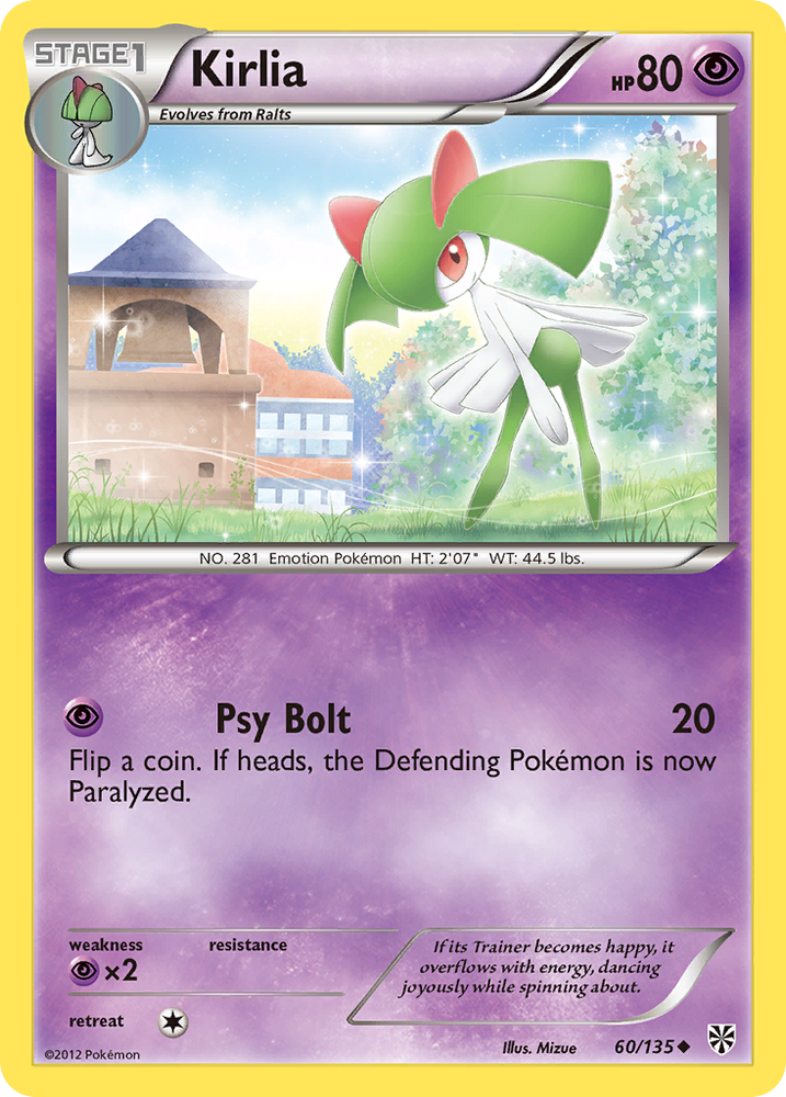 Kirlia (60/135) [Black &amp; White: Plasma Storm] 