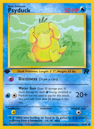 Psyduck (65/82) [Team Rocket 1st Edition] 