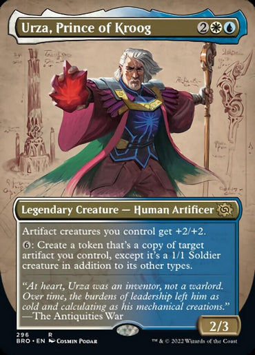 Urza, Prince of Kroog (Borderless Alternate Art) [The Brothers' War] 