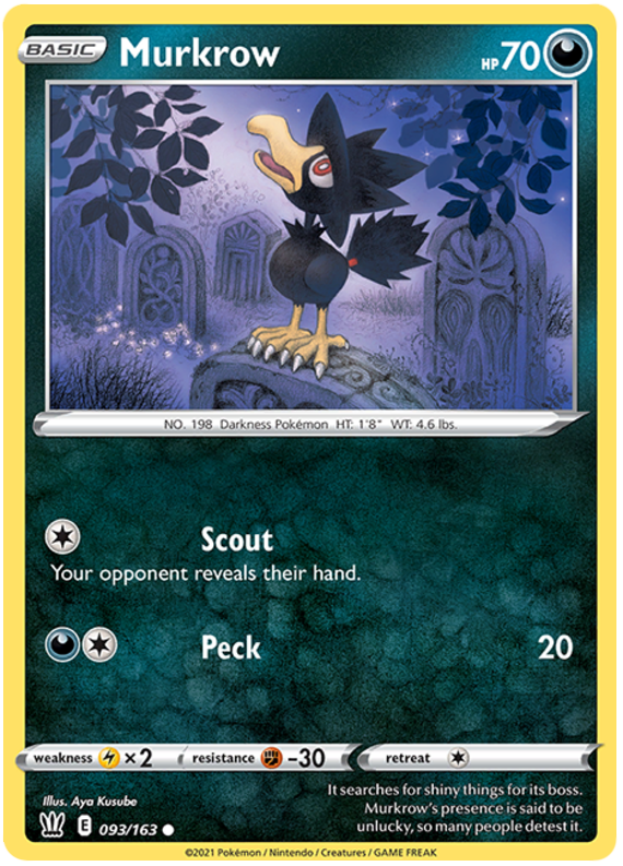 Murkrow (093/163) [Sword &amp; Shield: Battle Styles] 