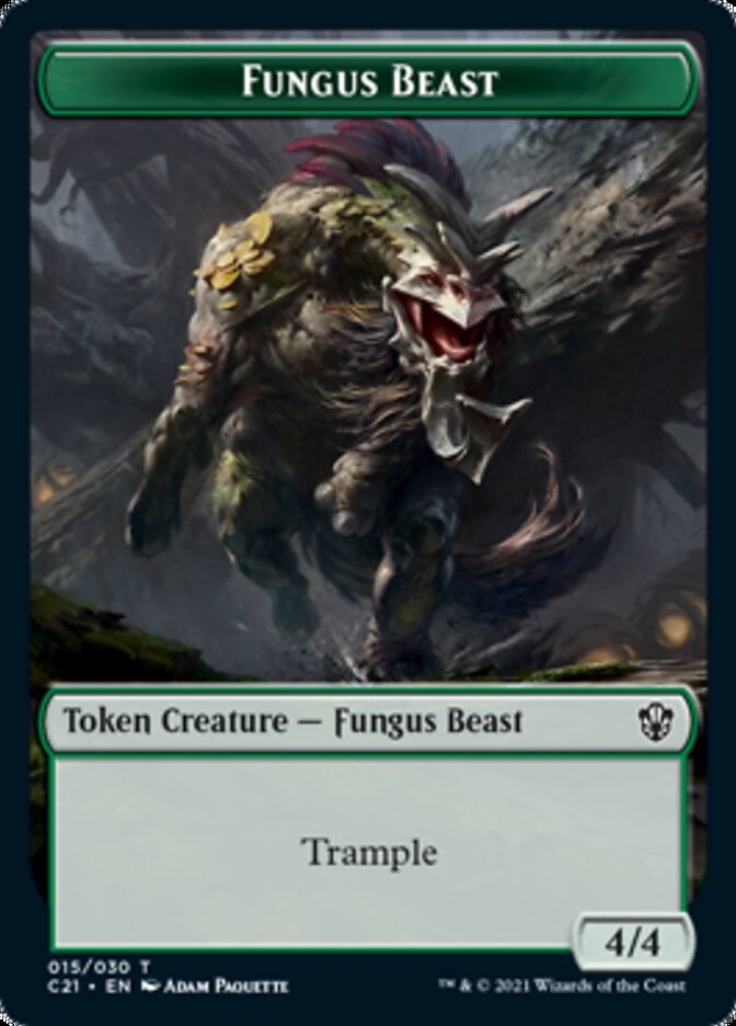 Demon // Fungus Beast Double-Sided Token [Order 2021 Tokens] 