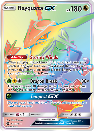 Rayquaza GX (177/168) [Sun &amp; Moon: Celestial Storm] 