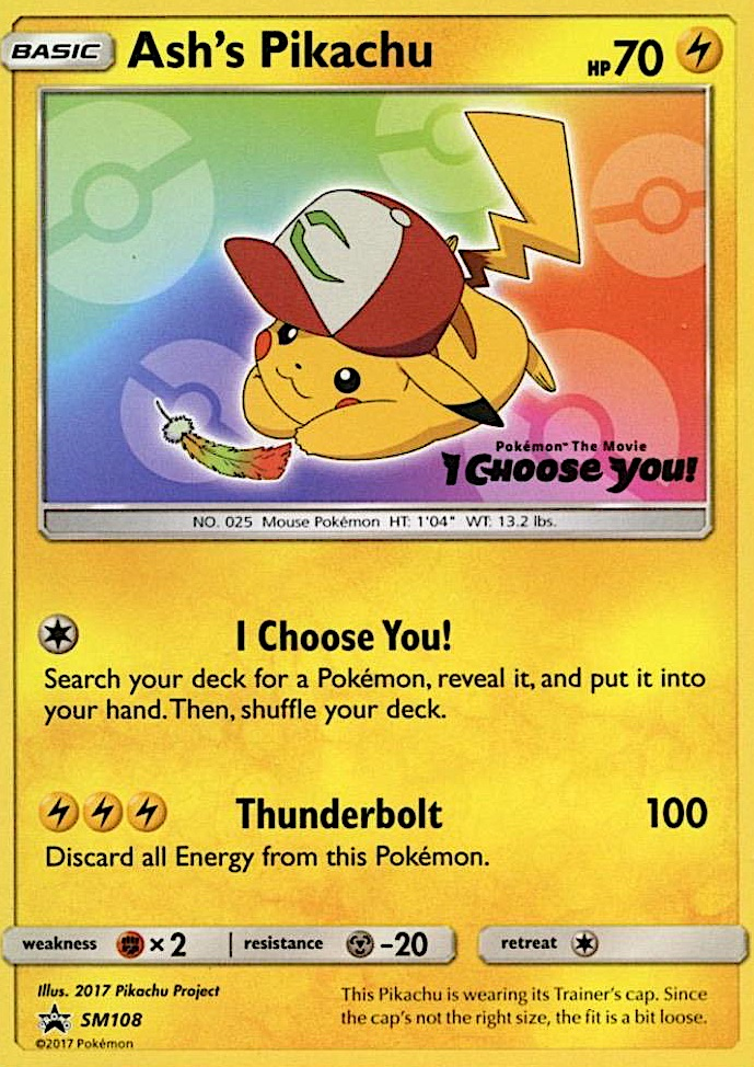 Ash's Pikachu (SM108) [Sun &amp; Moon: Black Star Promos] 