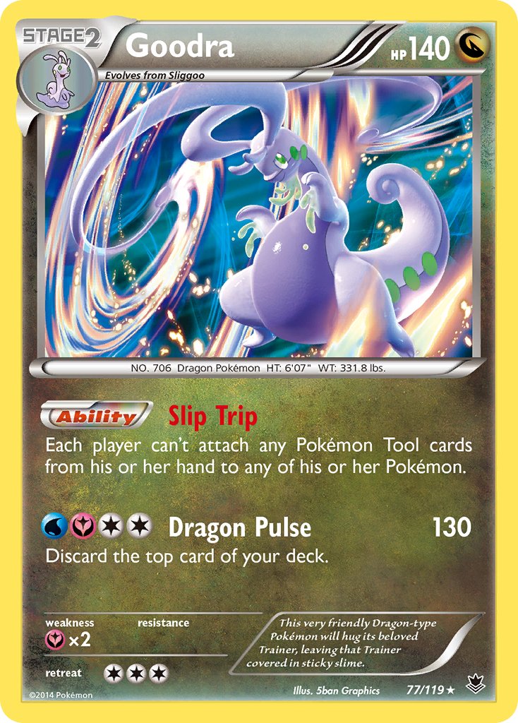 Goodra (77/119) (Cosmos Holo) (Blister Exclusive) [XY: Phantom Forces] 