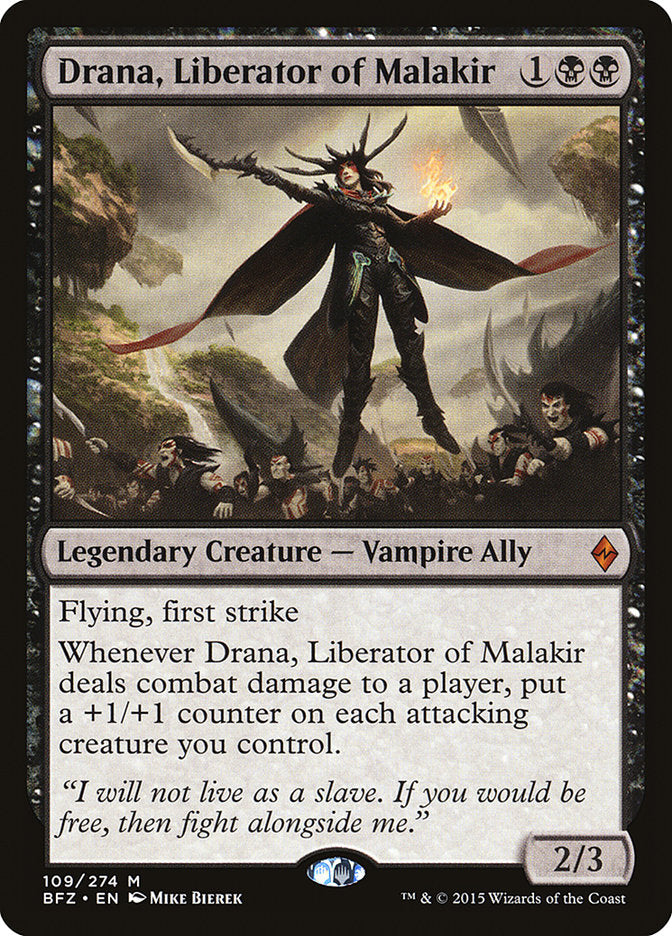 Drana, Liberator of Malakir [Battle for Zendikar] 