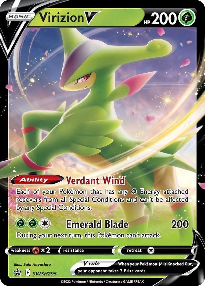 Virizion V (SWSH295) (Jumbo Card) [Sword & Shield: Black Star Promos]