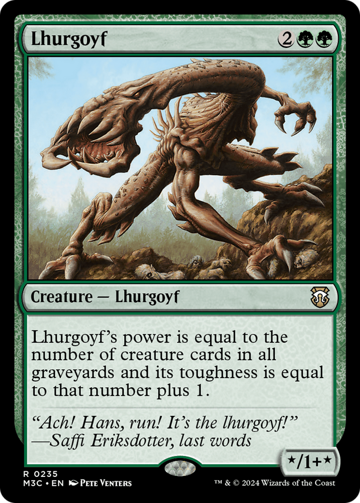 Lhurgoyf (Ripple Foil) [Modern Horizons 3 Commander] 