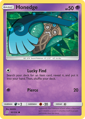 Honedge (92/236) [Sun &amp; Moon: Unified Minds] 