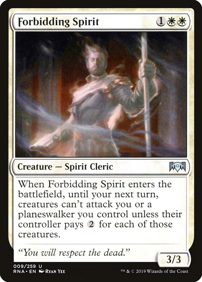 Forbidding Spirit [Ravnica Allegiance] 