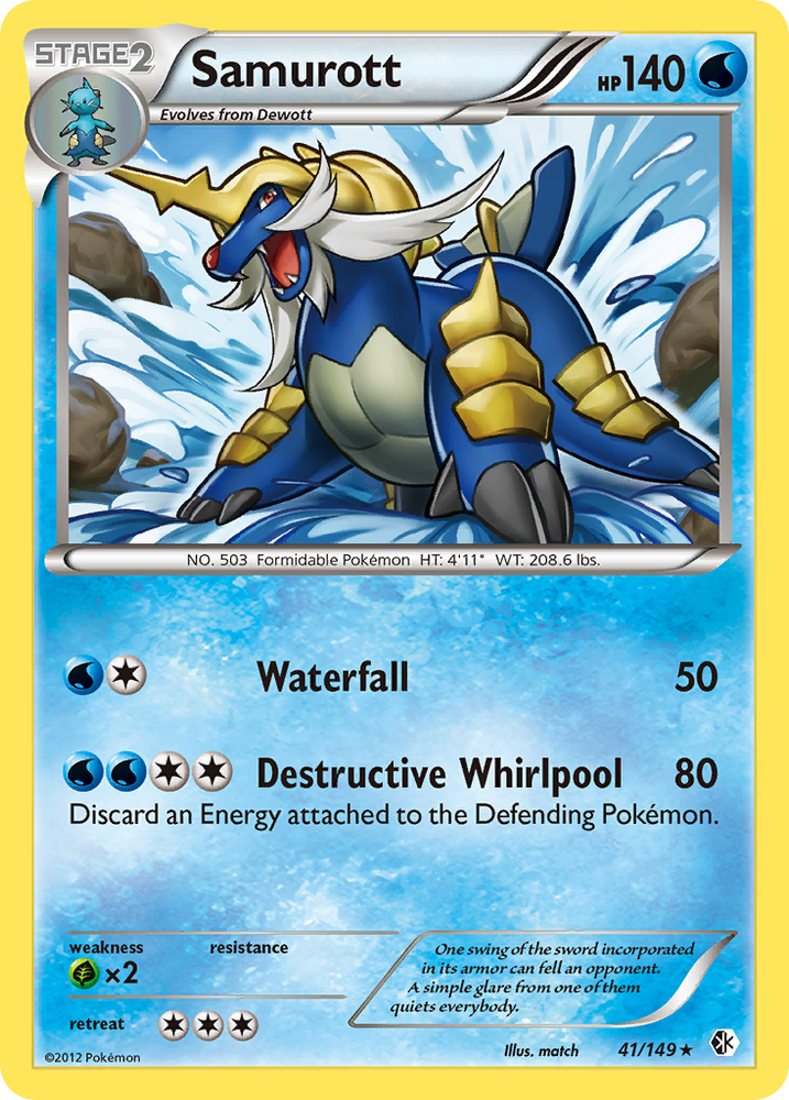 Samurott (41/149) [Black &amp; White: Boundaries Crossed] 