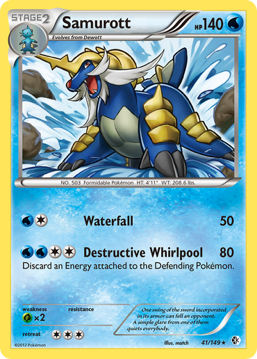 Samurott (41/149) [Black &amp; White: Boundaries Crossed] 