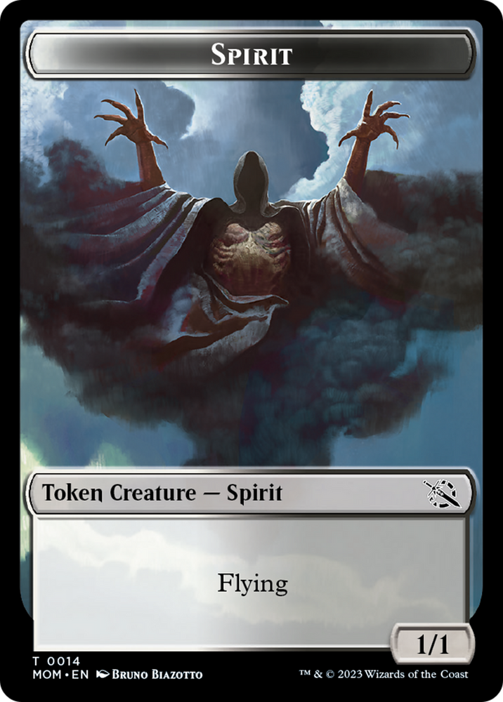 Elemental (9) // Spirit (14) Double-Sided Token [March of the Machine Tokens] 