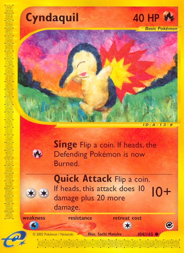 Cyndaquil (104/165) [Expedition: Base Set] 