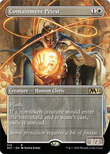 Containment Priest (Borderless Alternate Art) [Core Set 2021] 