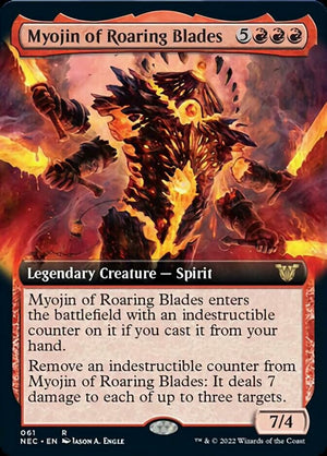 Myojin of Roaring Blades (Extended Art) [Kamigawa: Neon Dynasty Commander] 