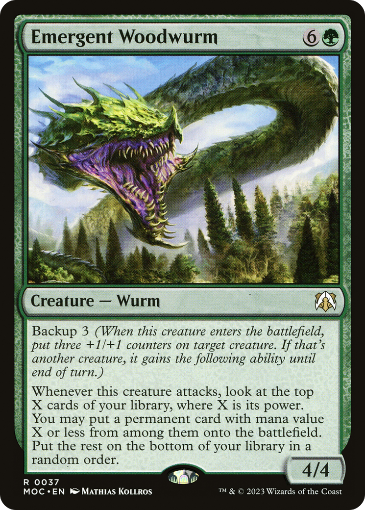 Emergent Woodwurm [March of the Machine Commander] 