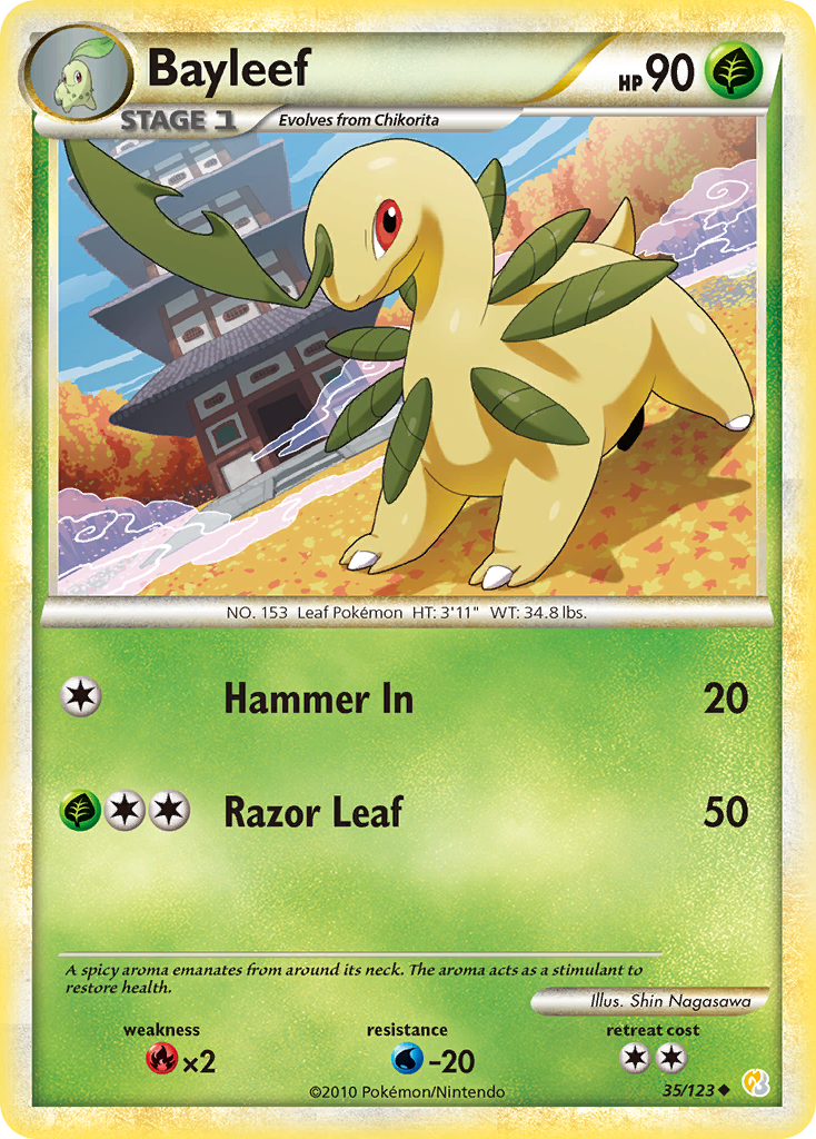 Bayleef (35/123) [HeartGold & SoulSilver: Base Set]