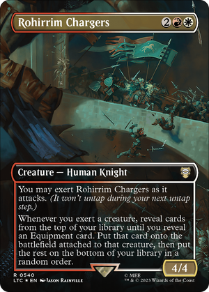 Rohirrim Chargers (Borderless) (Surge Foil) [The Lord of the Rings: Tales of Middle-Earth Commander] 