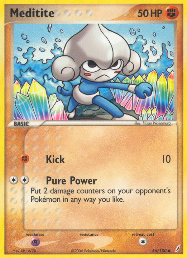 Meditite (56/100) [EX: Crystal Guardians] 
