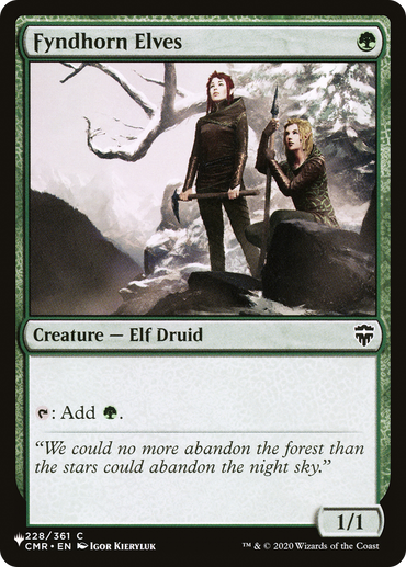 Fyndhorn Elves [The List]