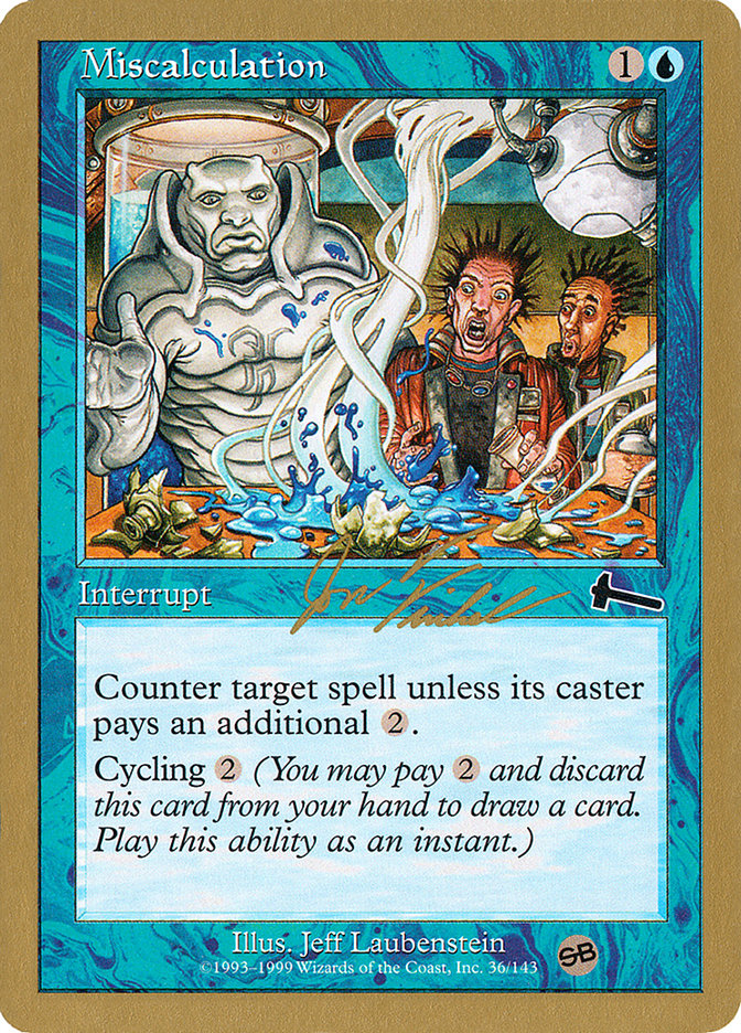Miscalculation (Jon Finkel) (SB) [World Championship Decks 2000] 