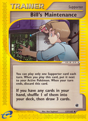Bill's Maintenance (137/165) [Expedition: Base Set] 