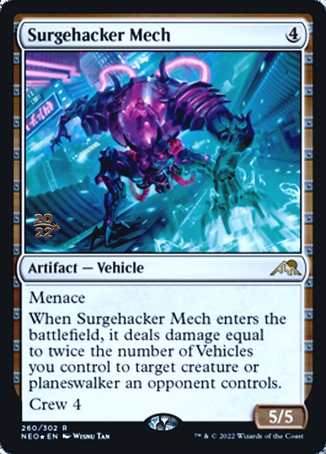 Surgehacker Mech [Kamigawa: Neon Dynasty Prerelease Promos] 