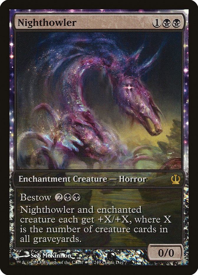 Nighthowler (Game Day) (Extended Art) [Theros Promos] 