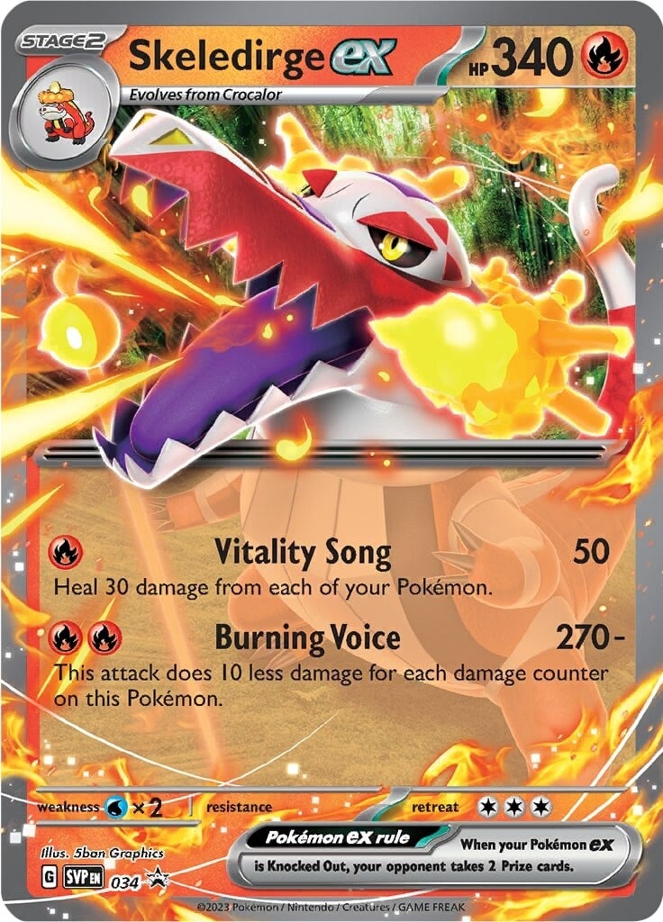 Skeledirge ex (034) [Scarlet & Violet: Black Star Promos] 