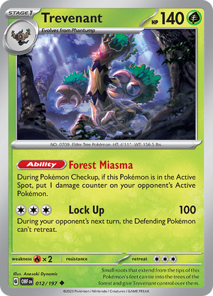 Trevenant (012/197) [Scarlet &amp; Violet: Obsidian Flames] 