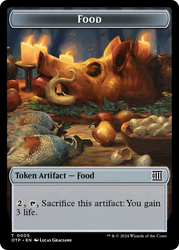 Food // Plot Double-Sided Token [Outlaws of Thunder Junction: Breaking News Tokens] 