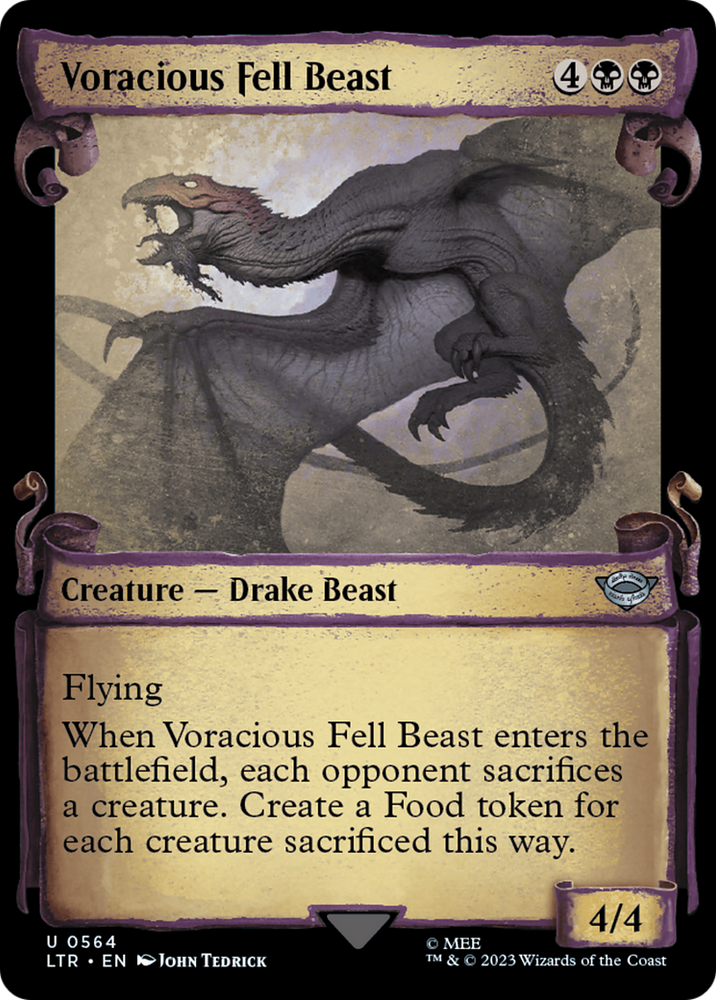 Voracious Fell Beast [The Lord of the Rings: Tales of Middle-Earth Showcase Scrolls] 