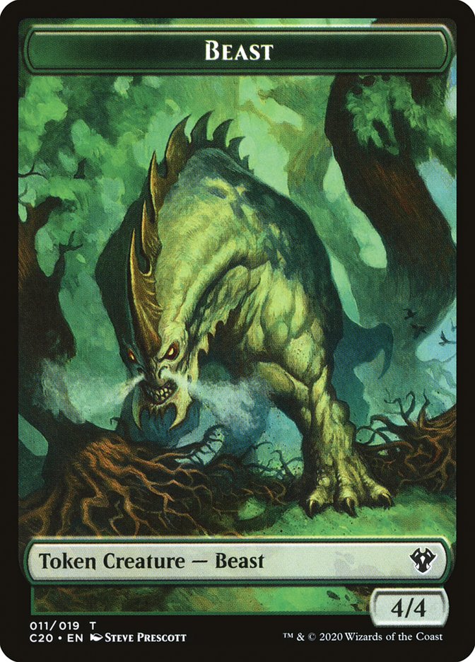 Bird Illusion // Beast (011) Double-Sided Token [Order 2020 Tokens] 