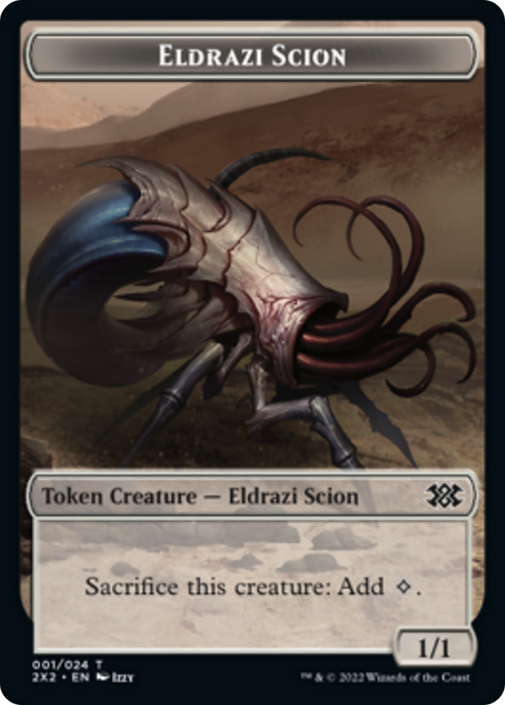 Spider // Eldrazi Scion Double-Sided Token [Double Masters 2022 Tokens] 